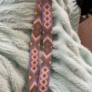 Geometric Patterned Woven crossbody strap